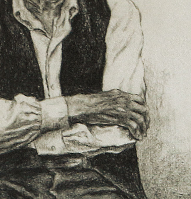 Detall retrat Vallgatina per Montse Noguera